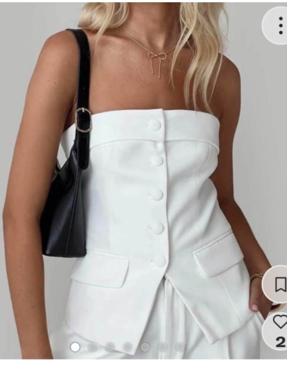Princess Polly White Bustier Sleeveless Top